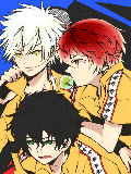 立海キャラのプリガムレッド（仁王＆ブン太＆赤也）を描こう♪